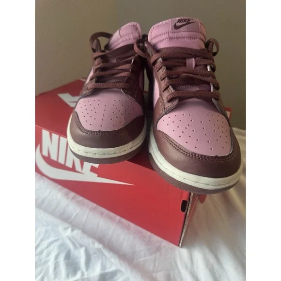 Nike Dunk Low Next Nature Women's Sneakers 10.5 elemental Pink Dark Pony NWT - Picture 9 of 13